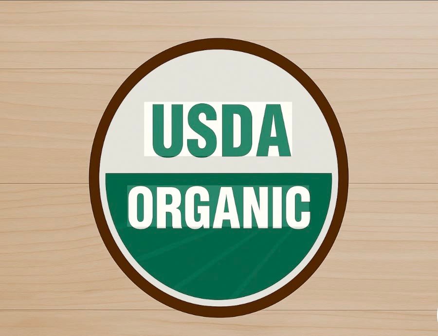 Sello real USDA Organic
